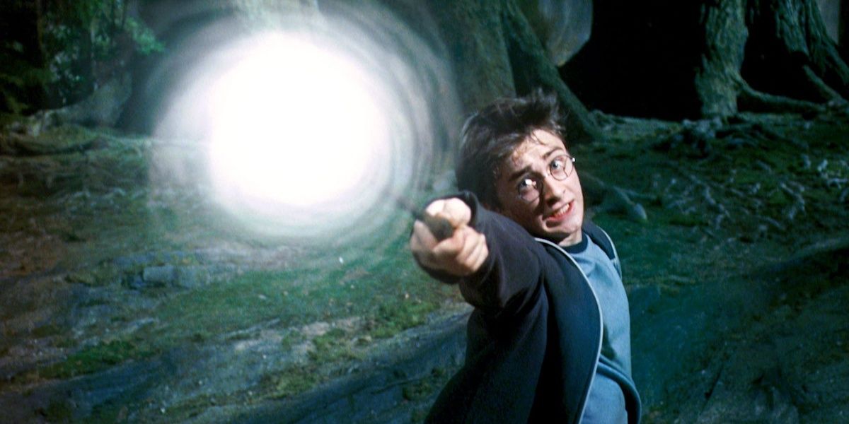 Harry Potter casts a Patronus charm in 'Harry Potter and the Prisoner of Azkaban'
