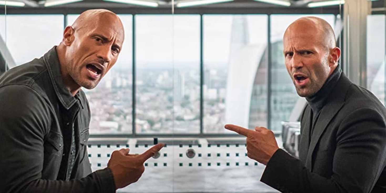 Dwayne Johnson and Jason Statham in Fast & Furious Presents: Hobbs & Shaw