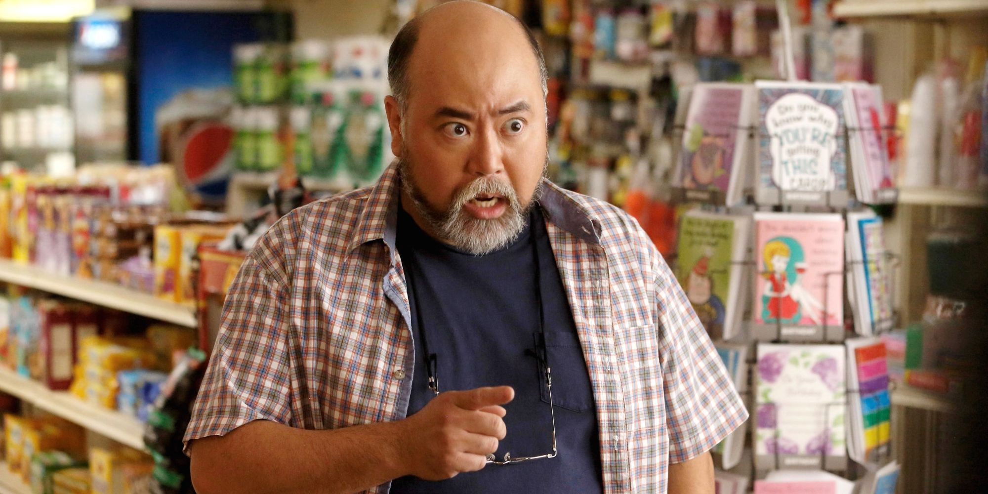 Still of Paul Sun-Hyung Lee as Appa in Kims Convenience. Courtesy CBC