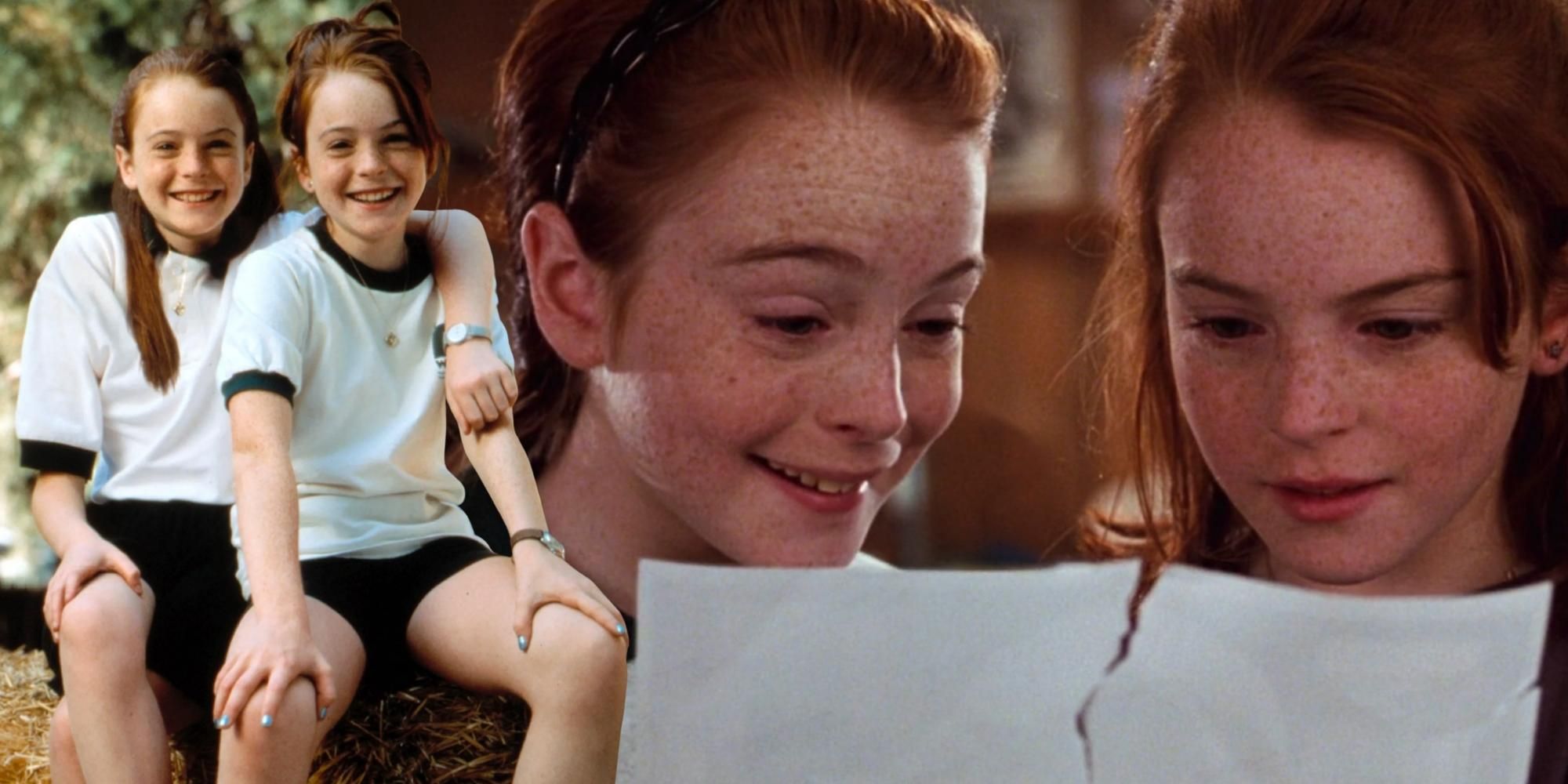 Lindsay Lohan playing twins in the Parent Trap