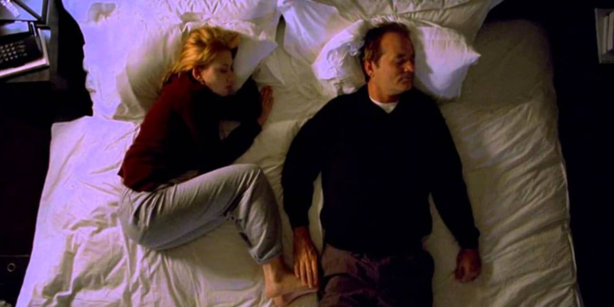 Bob and Charlotte in bed from Lost in Translation