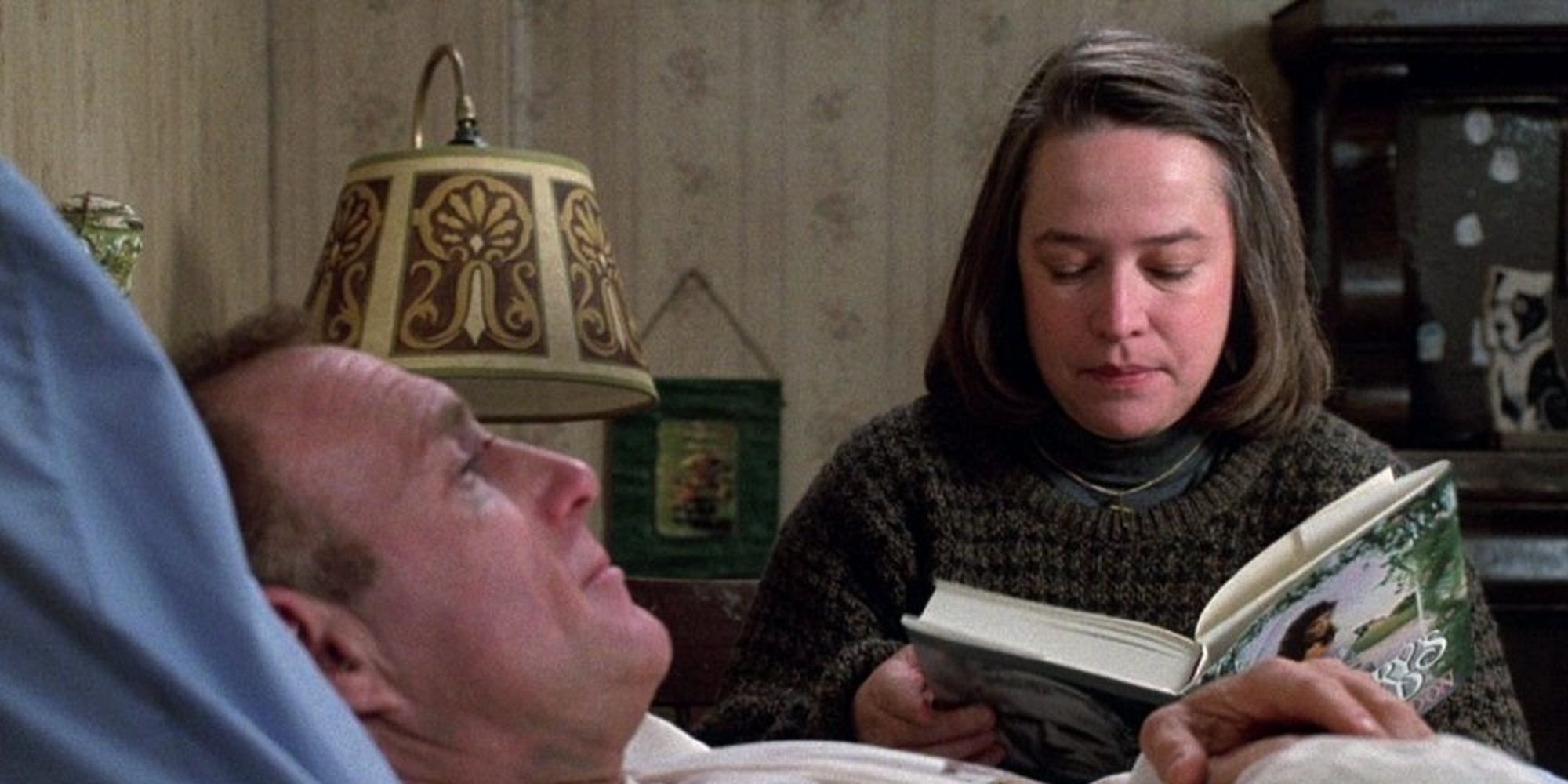 James Caan and Kathy Bates star as Annie and Paul in this adaptation of Stephen King's Misery