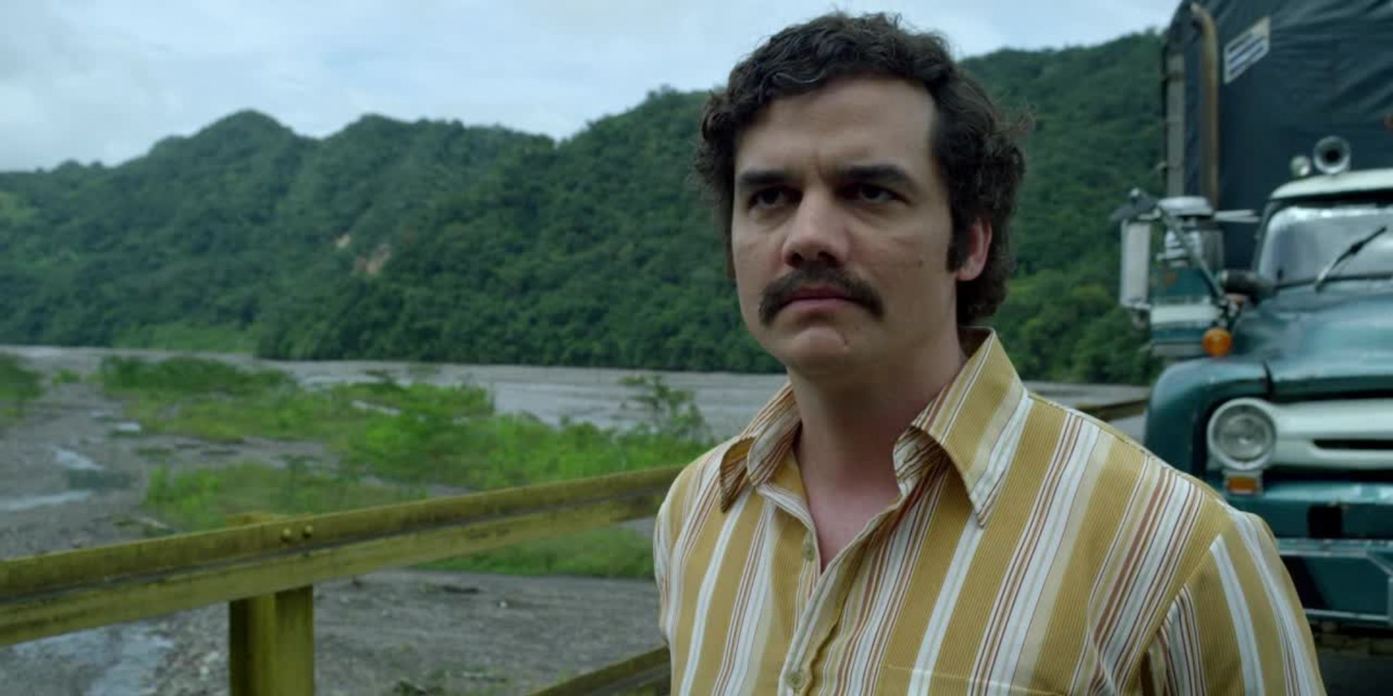 Wagner Moura dans le rôle de Pablo Escobar.  courtoisie netflix
