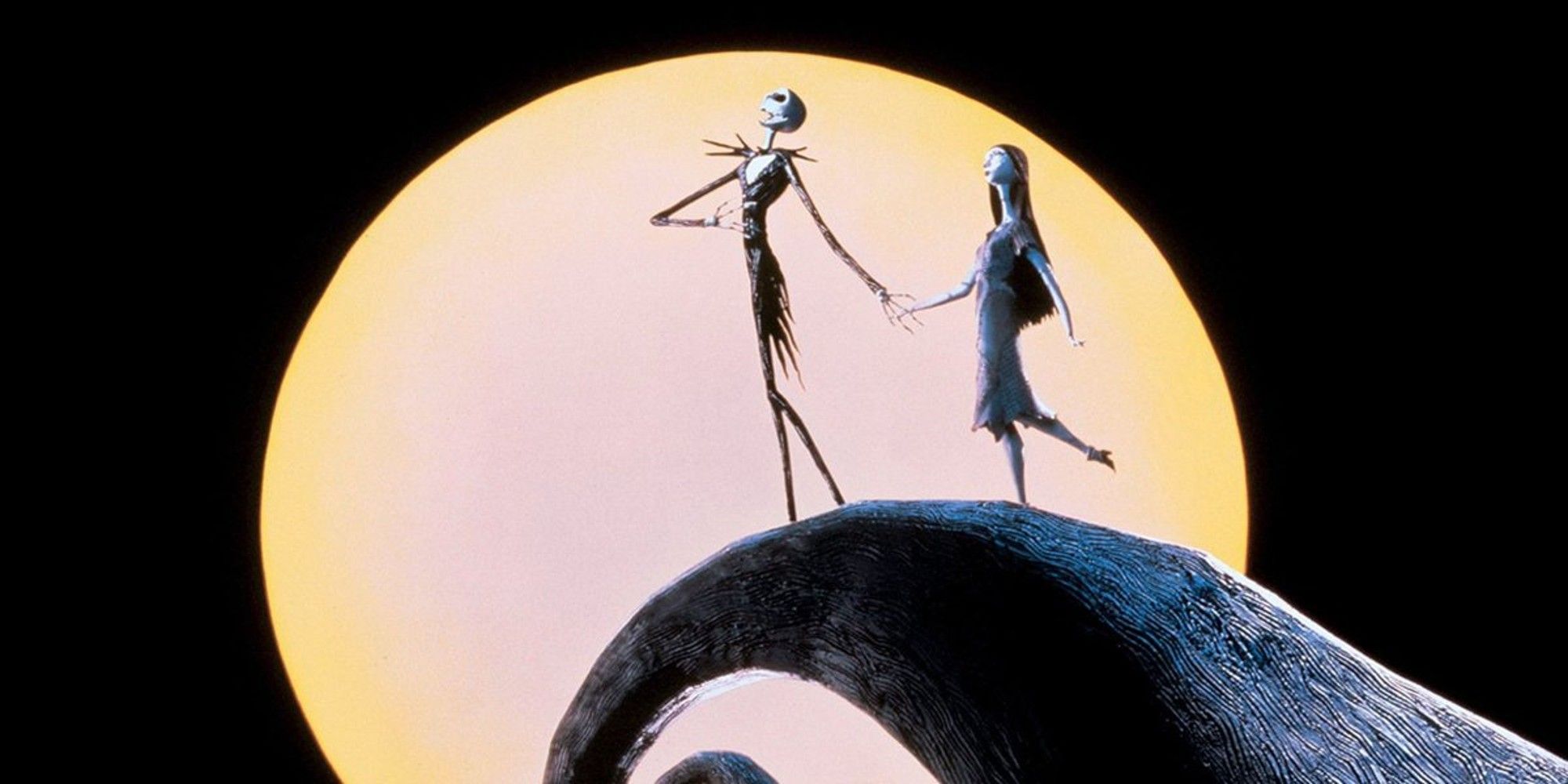 Jack and Sally in Nightmare Before Christmas