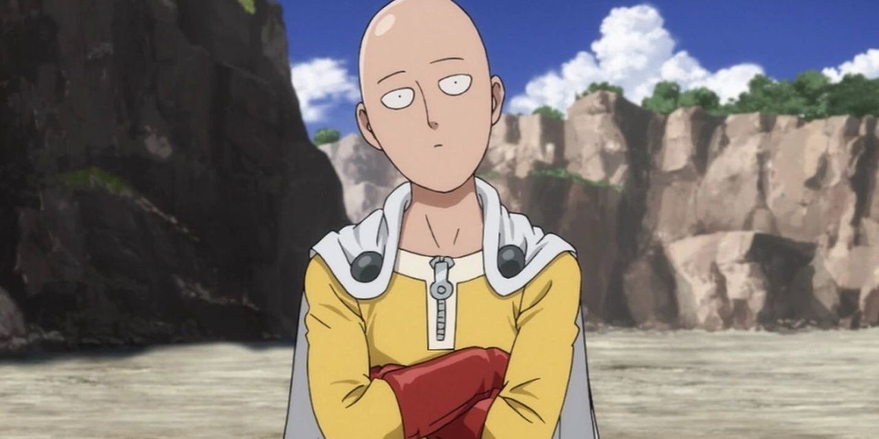 One Punch Man Saitama Looking Confused Cropped