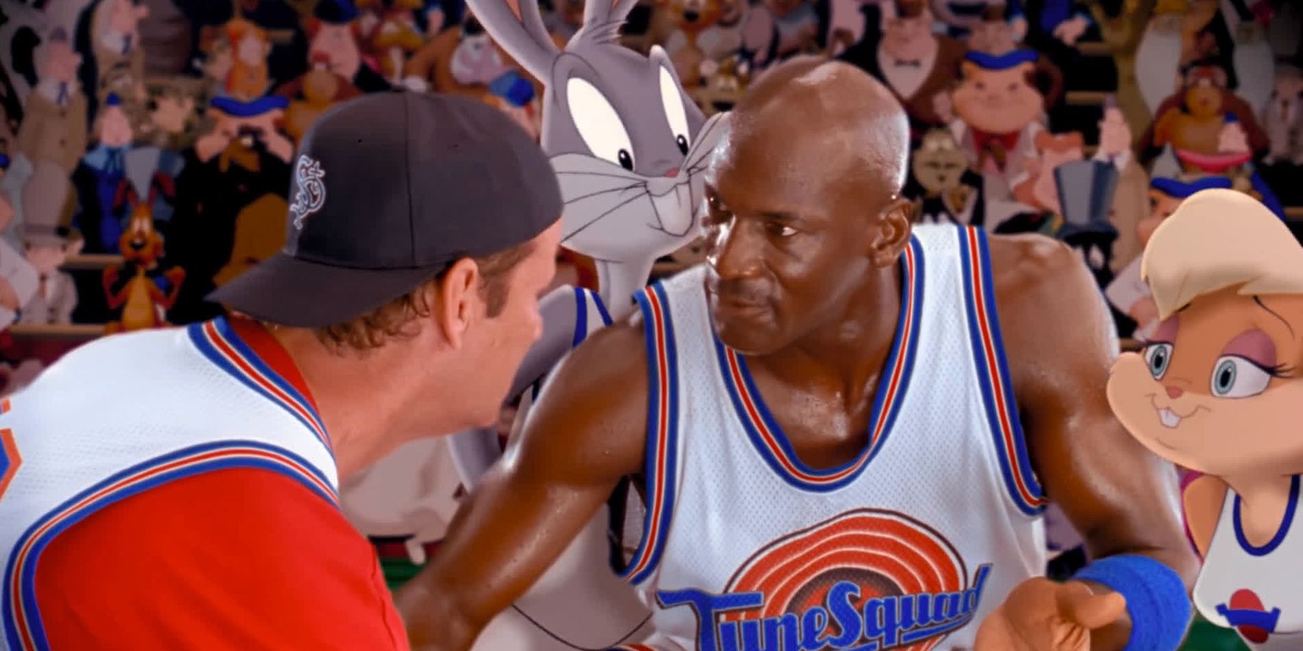 Michael Jordan and Bill Murray in Space Jam