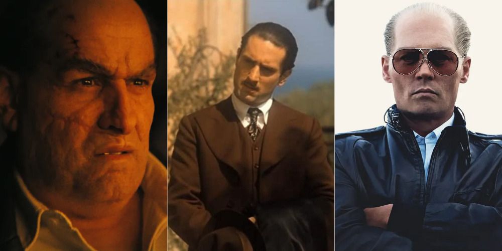 Split Image of Colin Farrell, Robert De Niro, and Johnny Depp