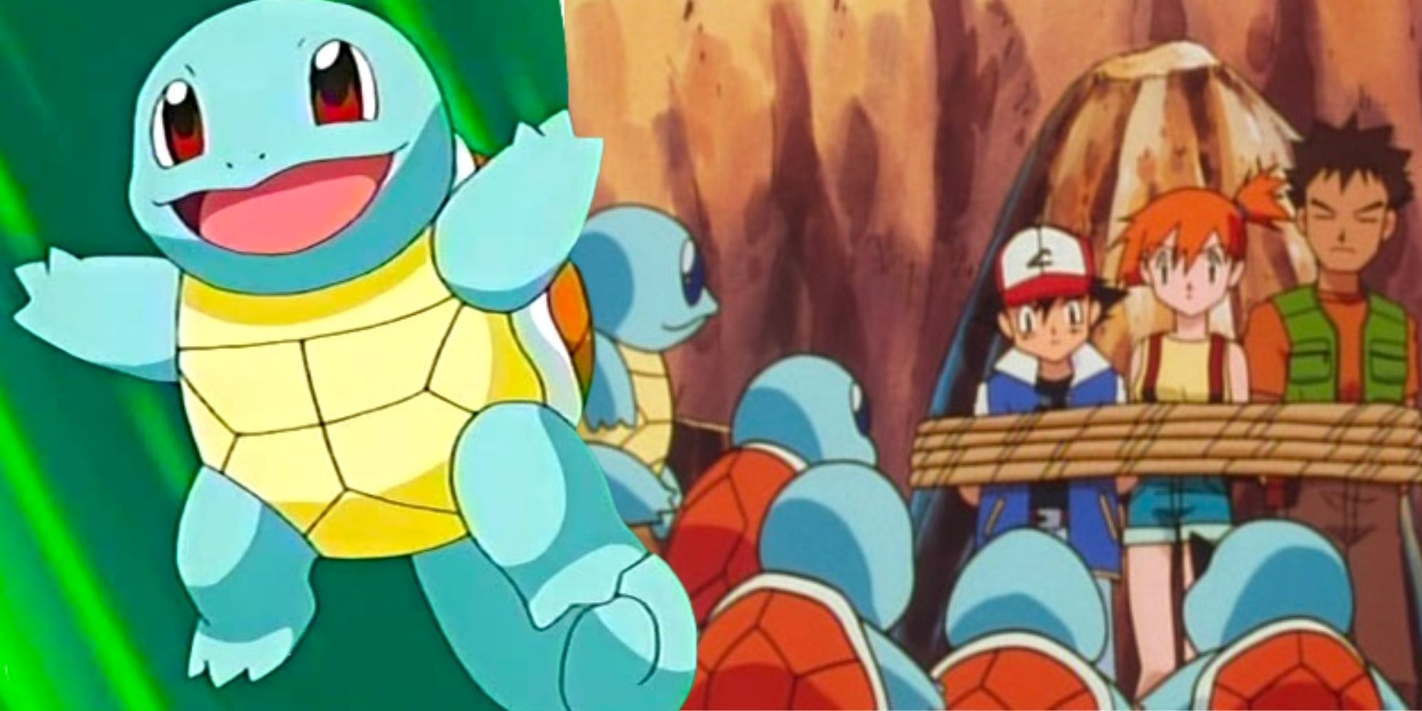 Squirtle and Squirtle Squad Nintendo Game and Anime Pokemon