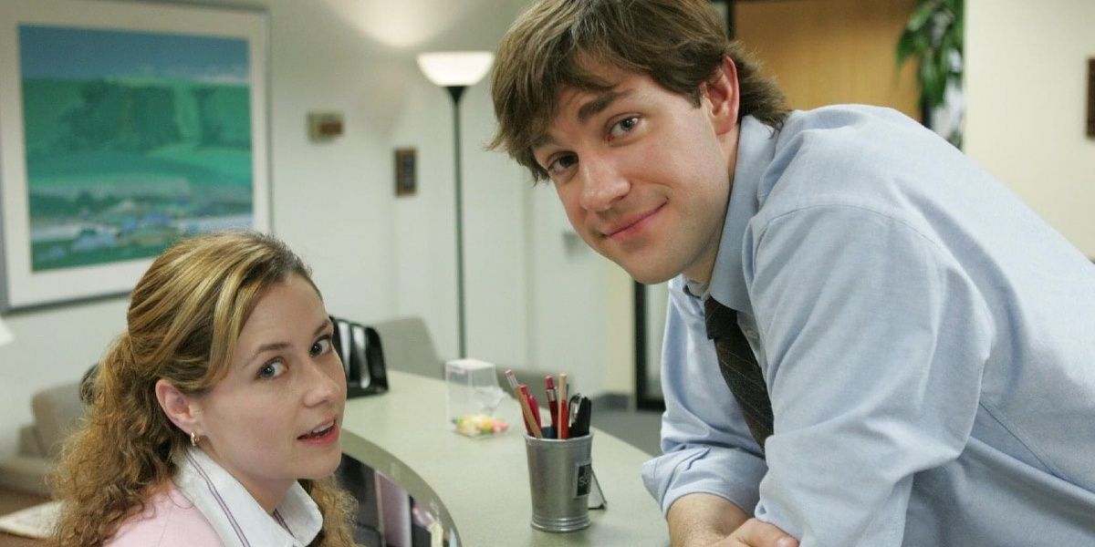 The Office: Jim and Pam at Reception
