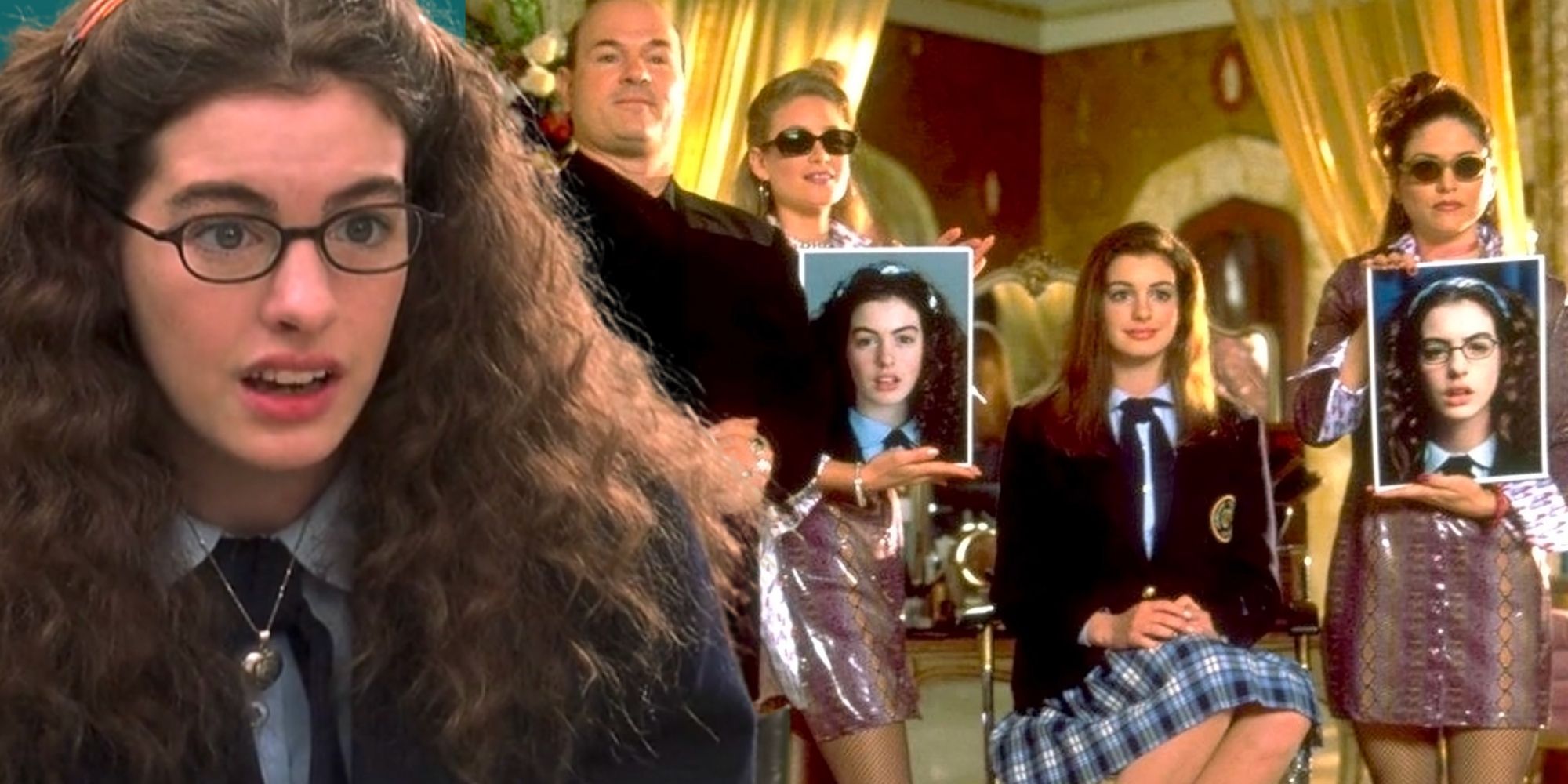 The Princess Diaries Anne Hathaway before and after the makeover scene