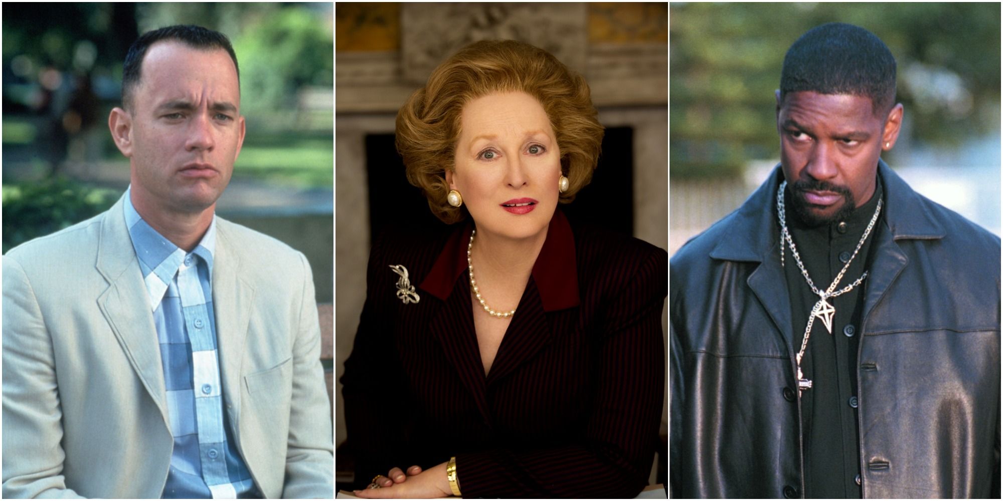 Tom Hanks, Meryl Streep and Denzel Washington