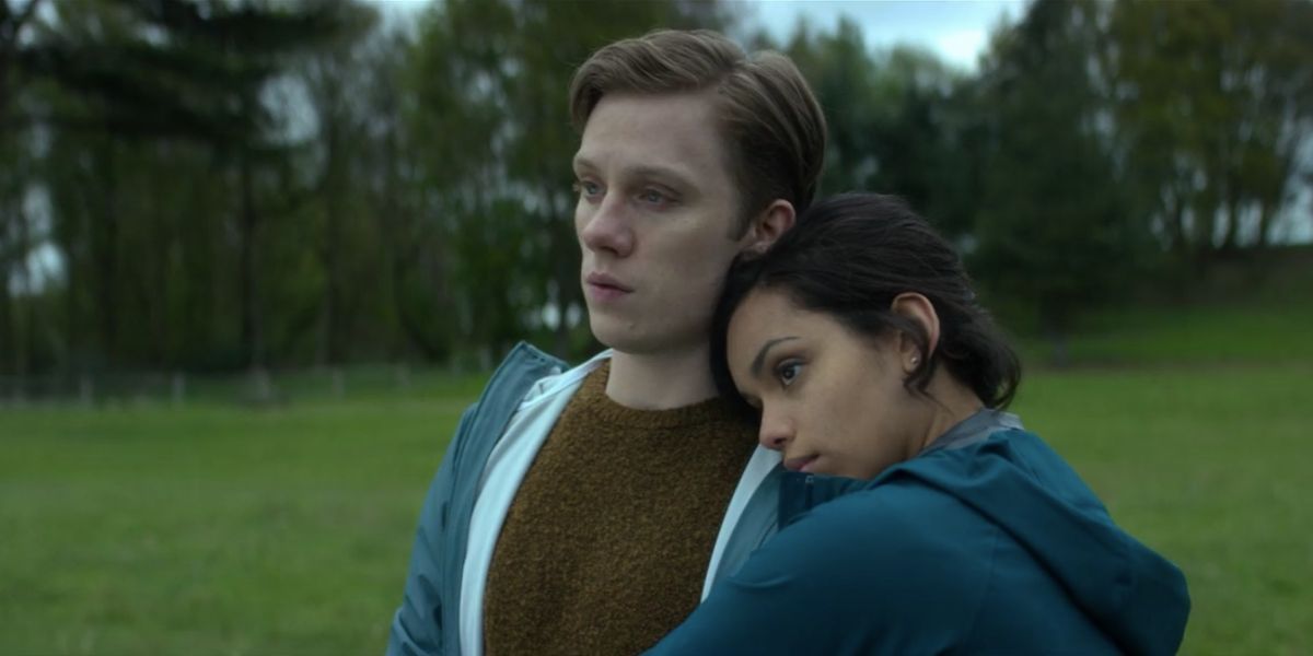 Joe Cole and Georgina Campbell in Black Mirror, &ldquo;Hang the DJ&rdquo;