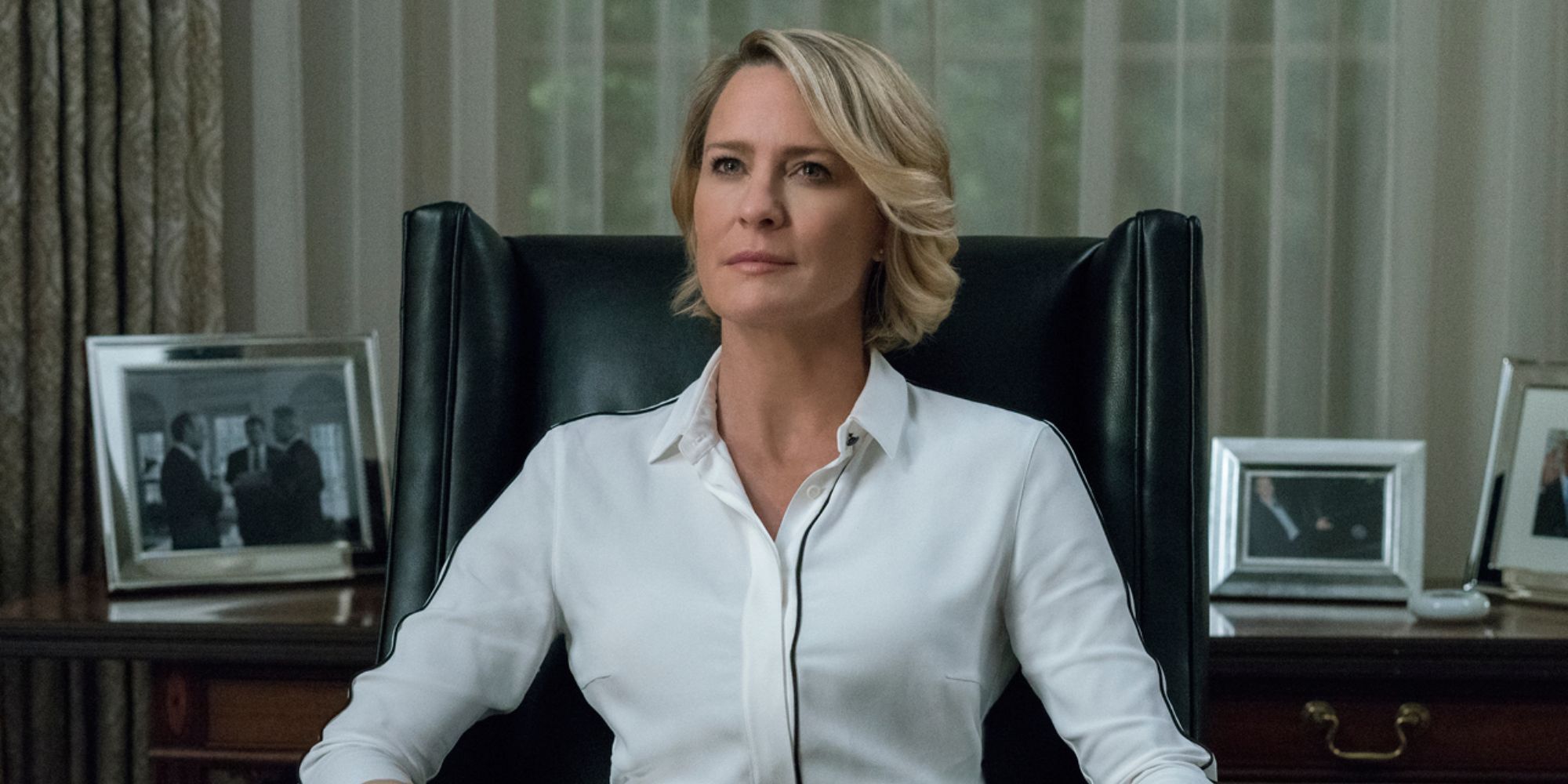 Claire Underwood in The Oval Office