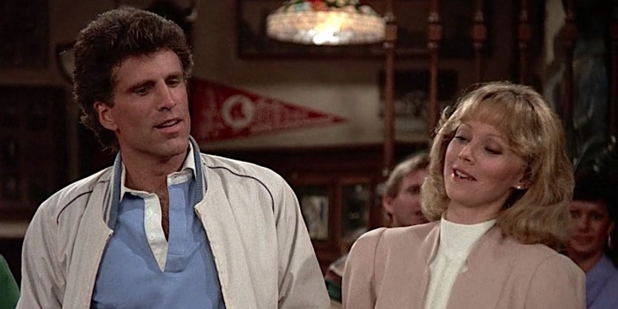 still of sam malone and diane chambers on cheers (courtesy NBC)