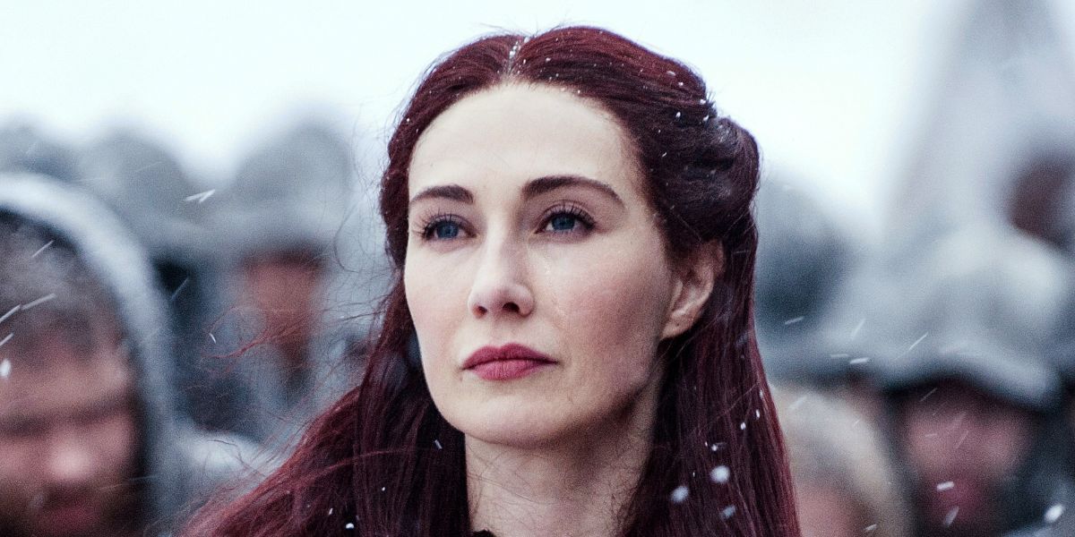 carice van houten as melisandre in game of thrones