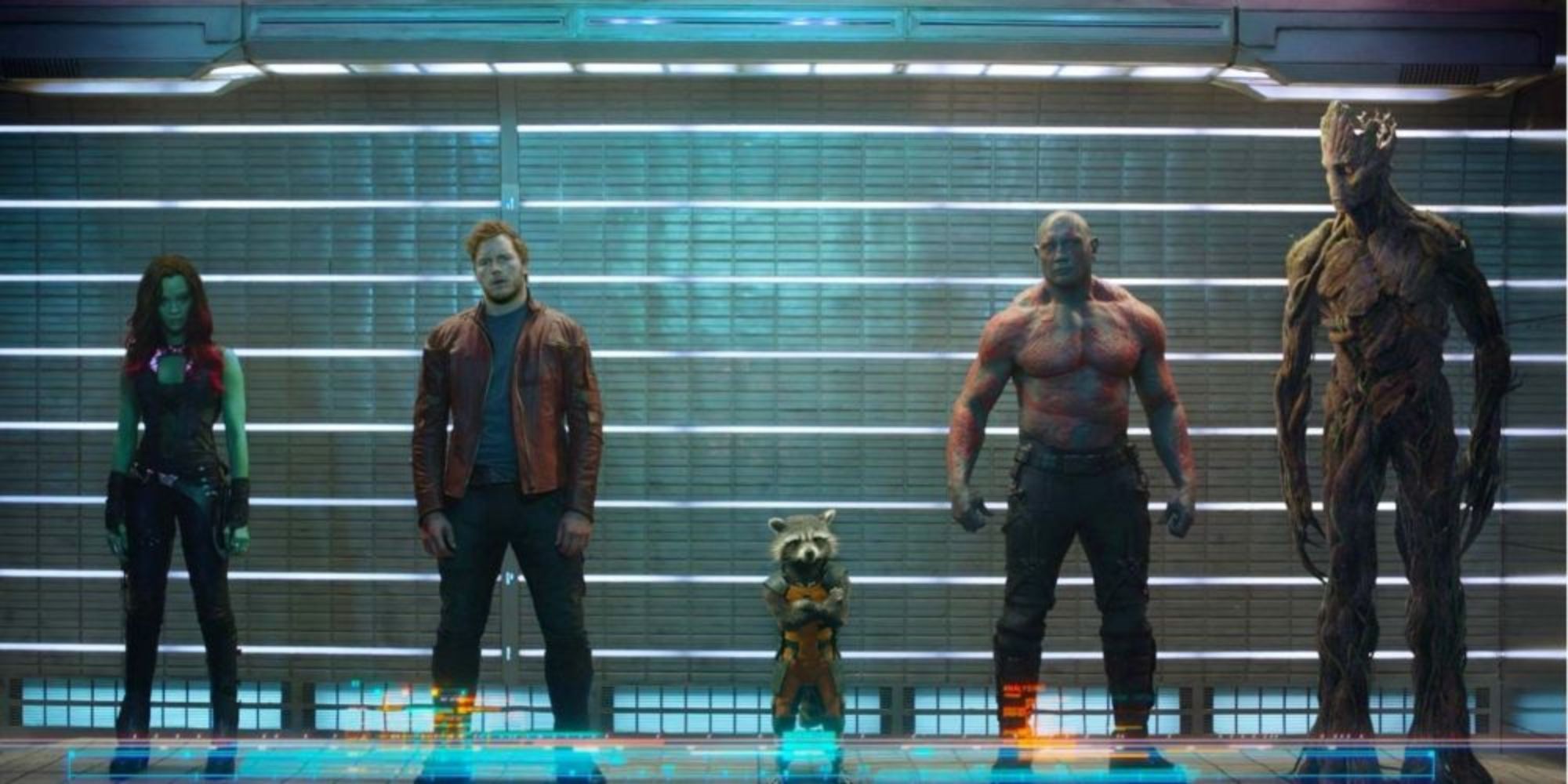 Guardians of the Galaxy group mugshot in Kyln prison