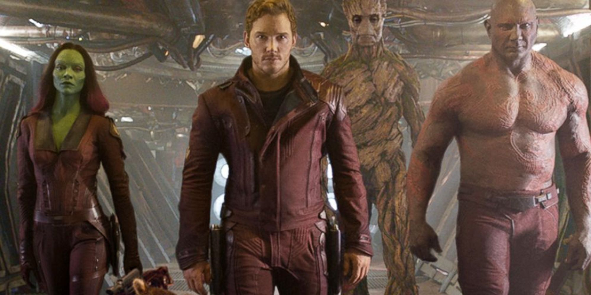 Guardians of the Galaxy Zoe Saldana as Gamora Chris Pratt as Peter Quill Vin Diesel as Groot Dave Bautista as Drax