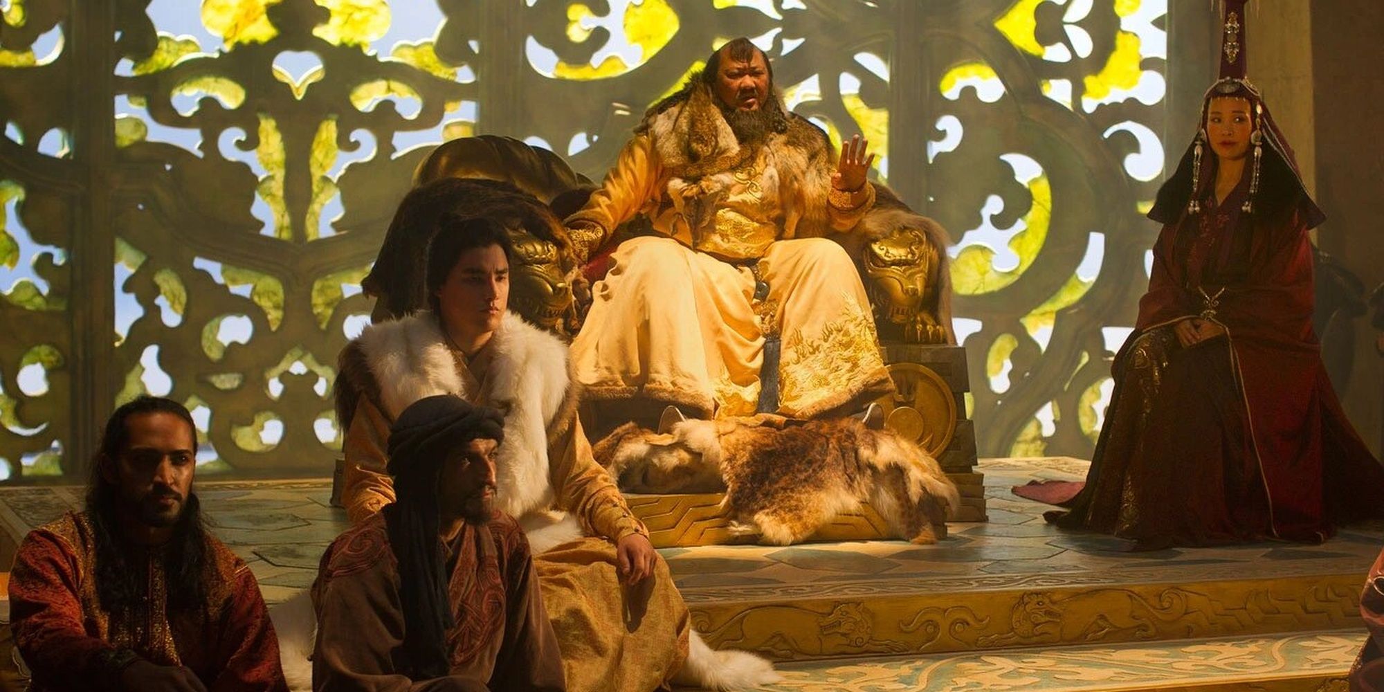 The court of Kublai Khan in &lsquo;Marco Polo&rsquo;