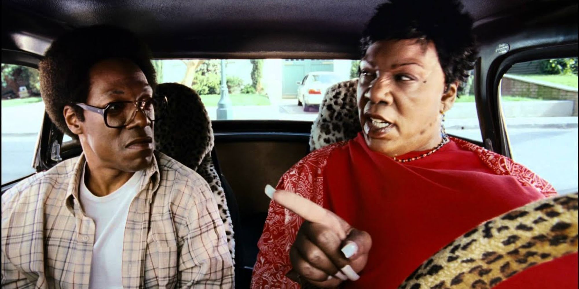 Eddie Murphy playing two roles in still from 'Norbit'