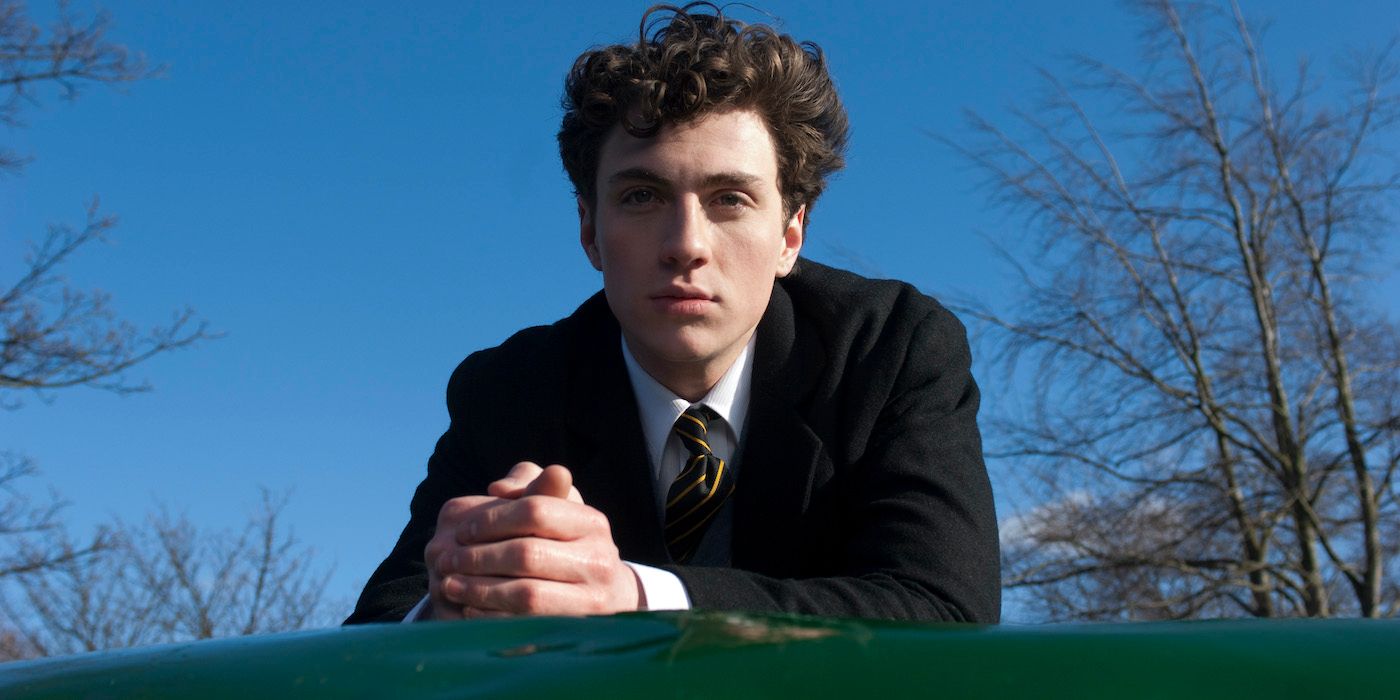 Young John Lennon looking to the distance in Nowhere Boy