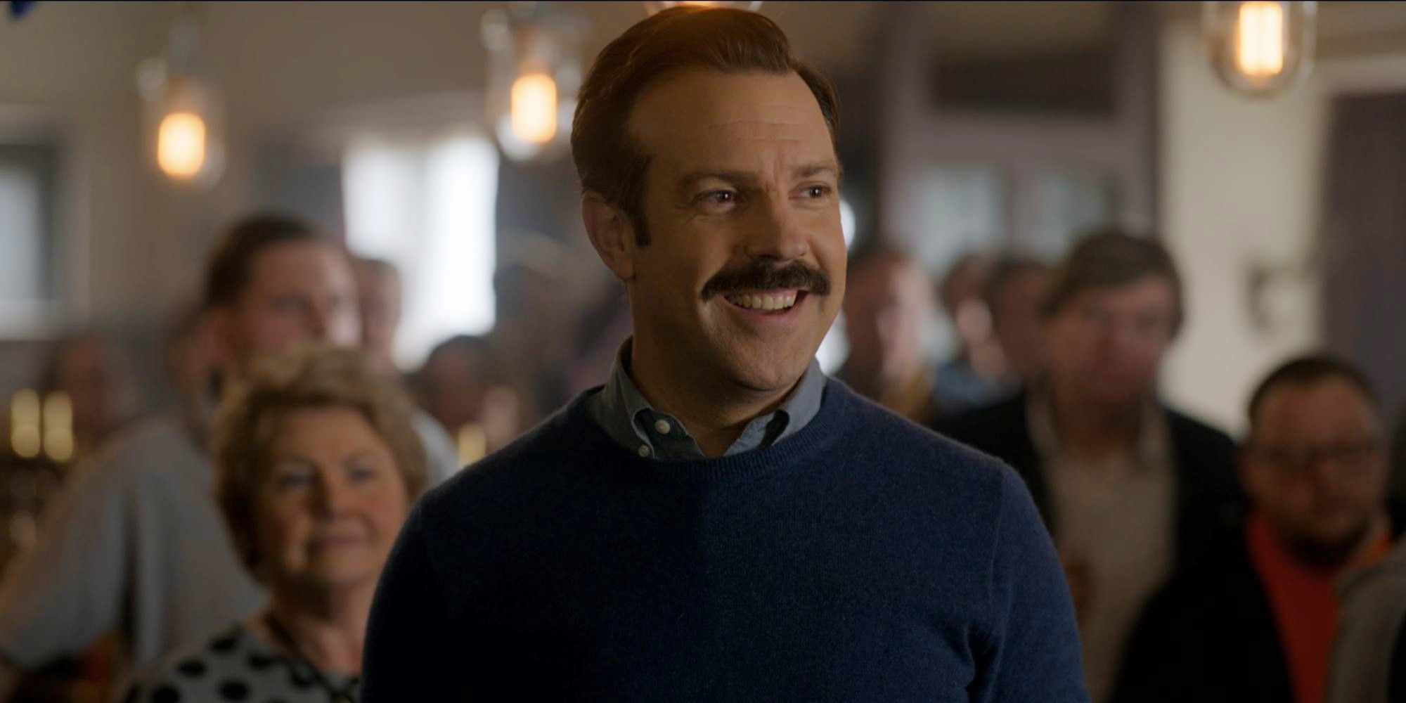 Jason Sudeikis as Ted Lasso in The Diamond Dogs