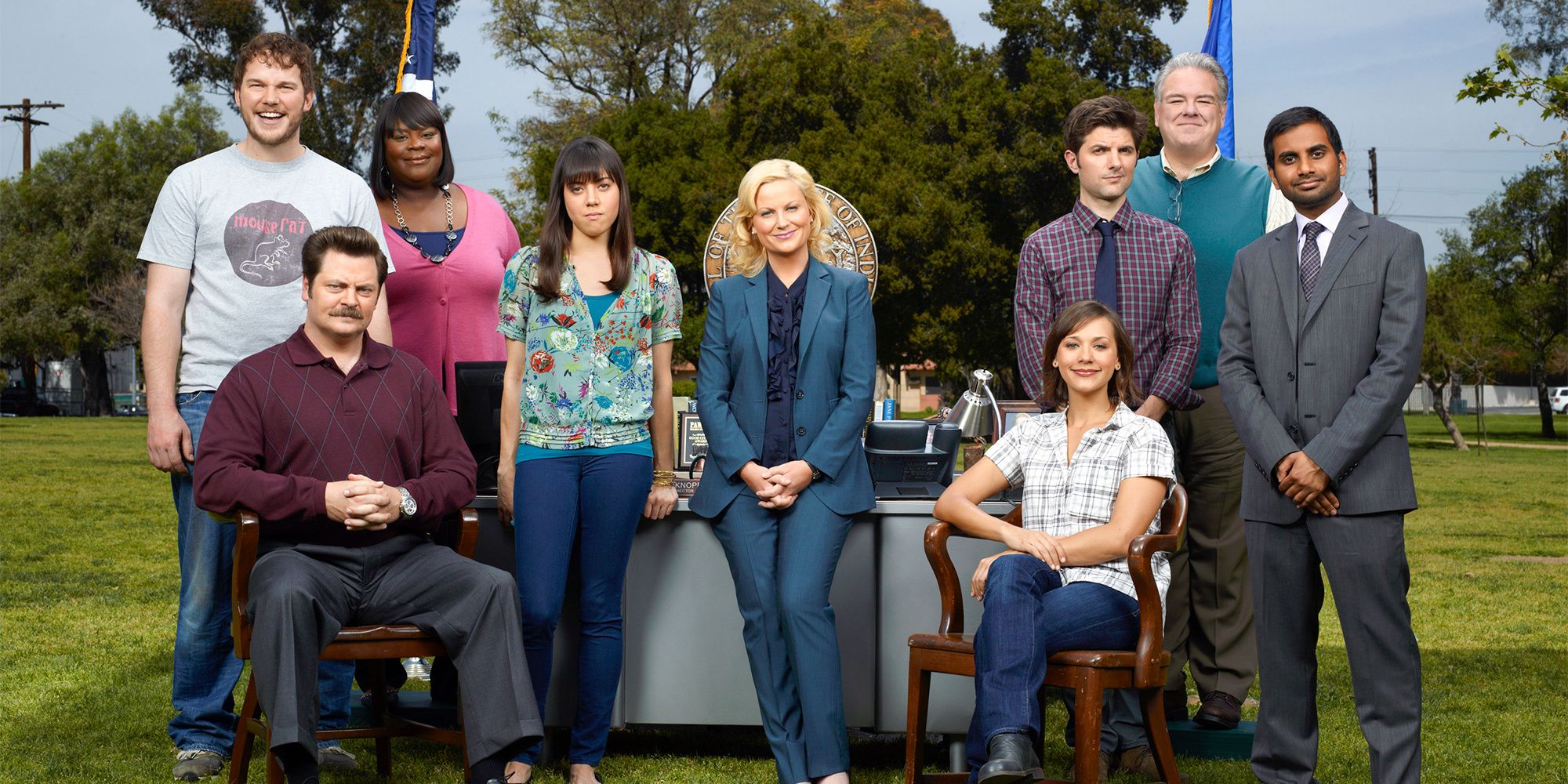 The cast of Parks and Recreation