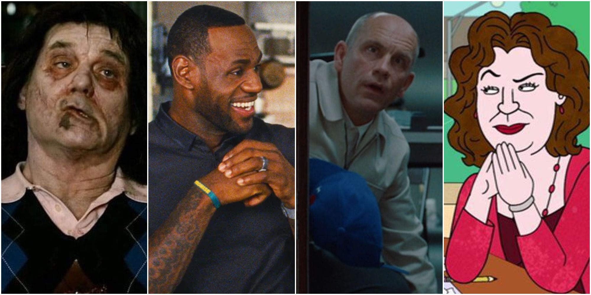 Header image with Bill Murray, Lebron James, John Malkovich, and Margo Martindale