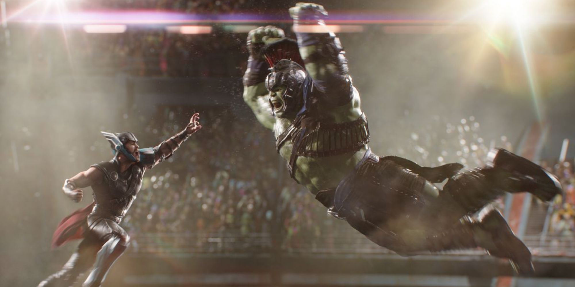 La batalla entre Thor y Hulk en Thor: Ragnarok