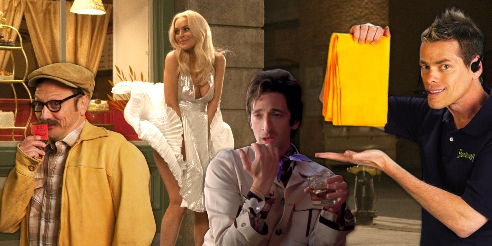 rob schneider, lindsay lohan, adrien brody as they appear in InAPPropriate Comedy directed by Vince Offer the Shamwow guy