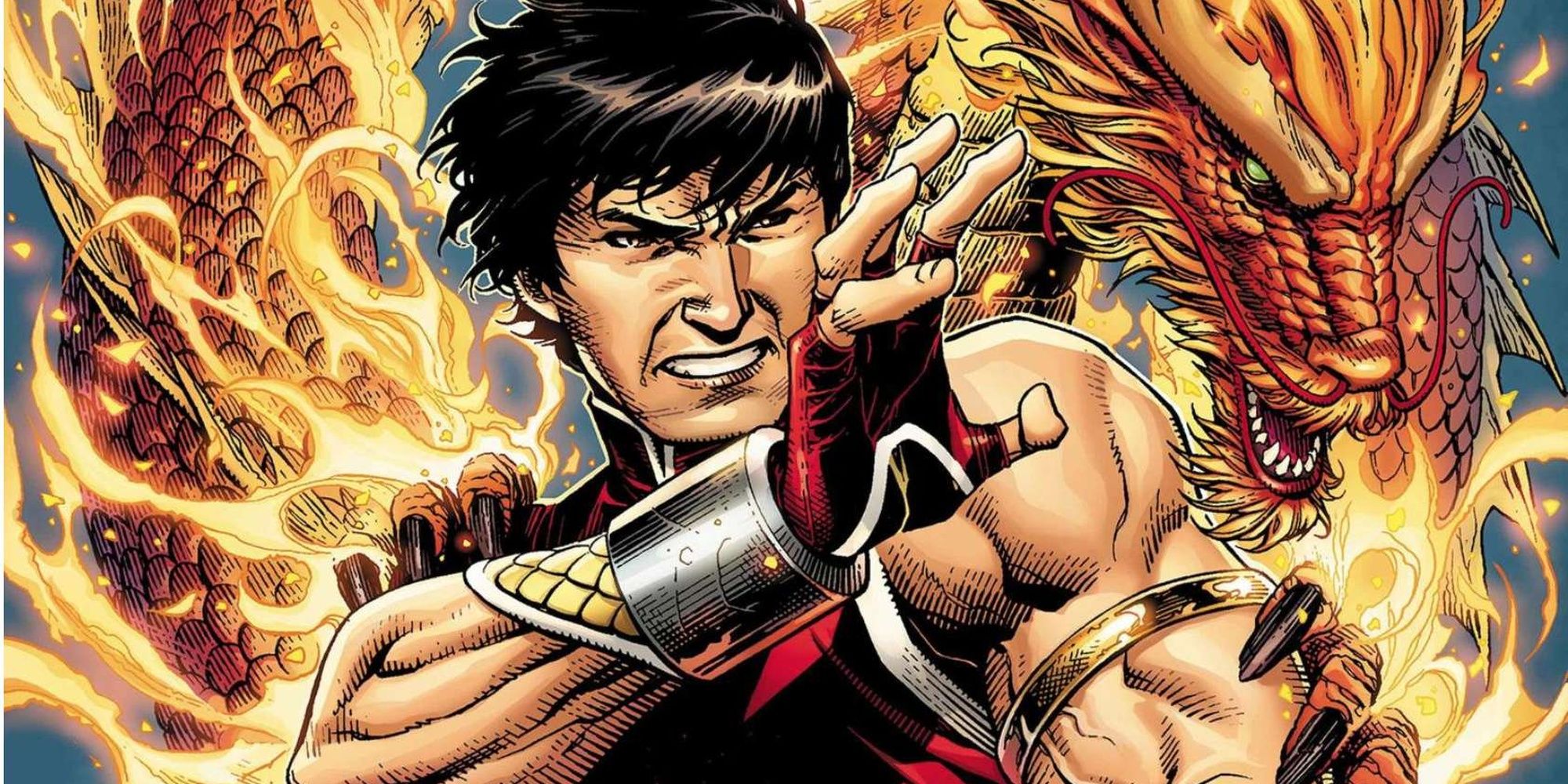 Shang-Chi and a dragon