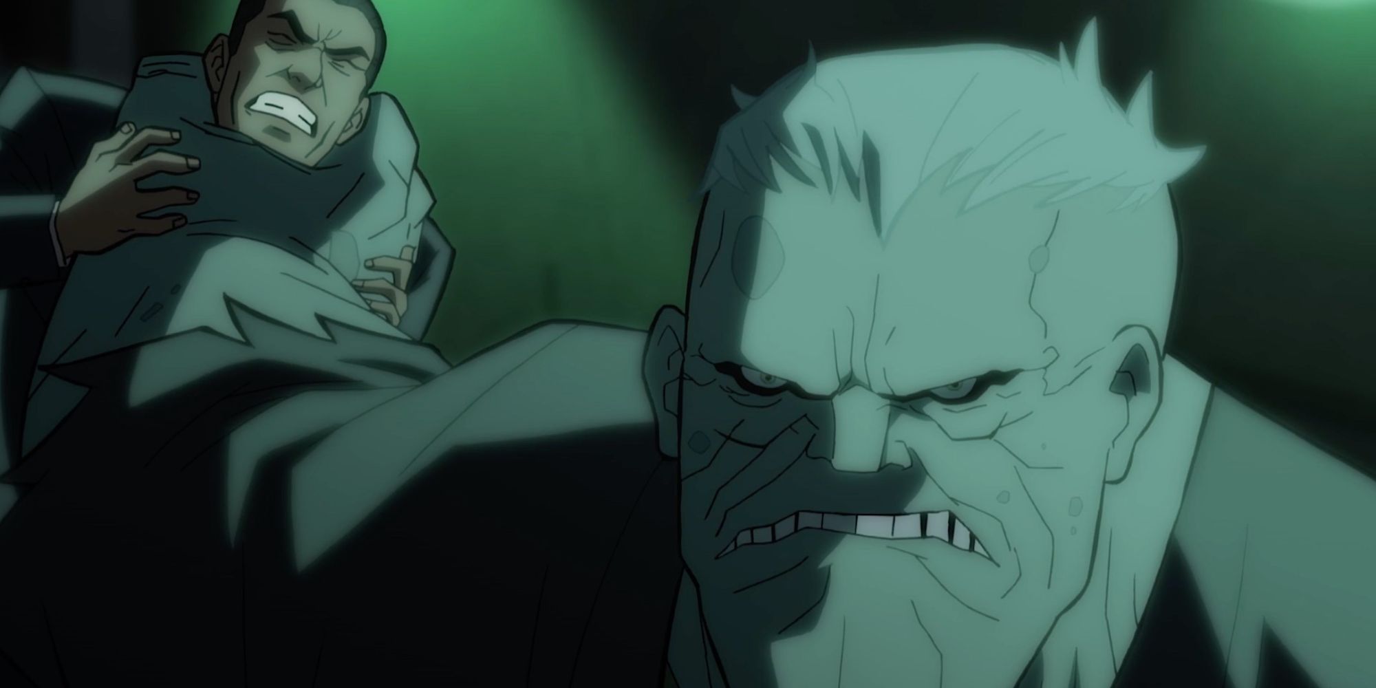 Solomon Grundy choking a man in Batman: The Long Halloween