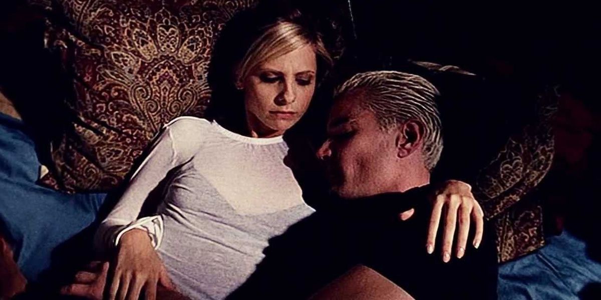 Spike and Buffy lying together in Season 7