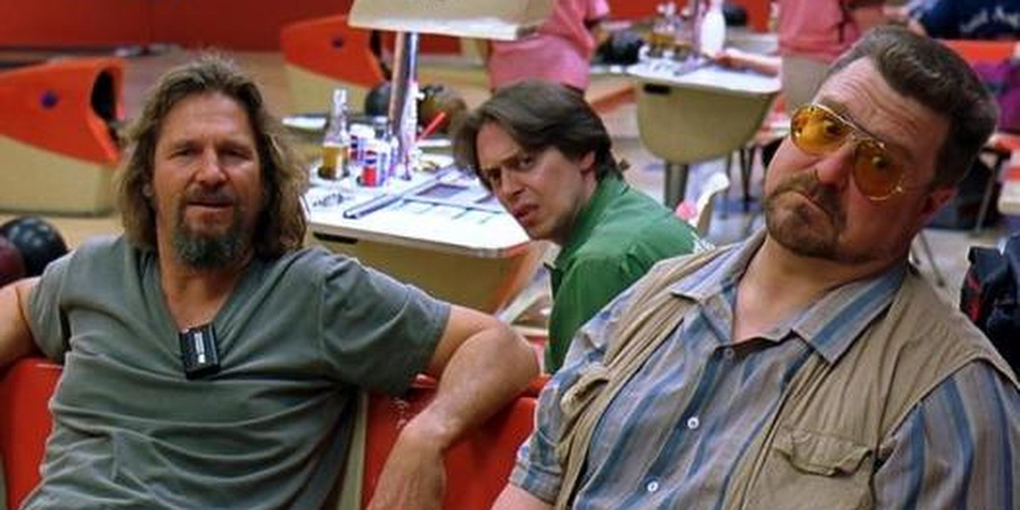 Jeff Bridges, Steve Buscemi et John Goodman dans The Big Lebowski