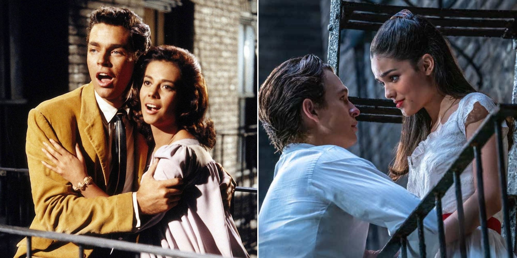 Maria and Tony in West Side Story 1961 and 2021