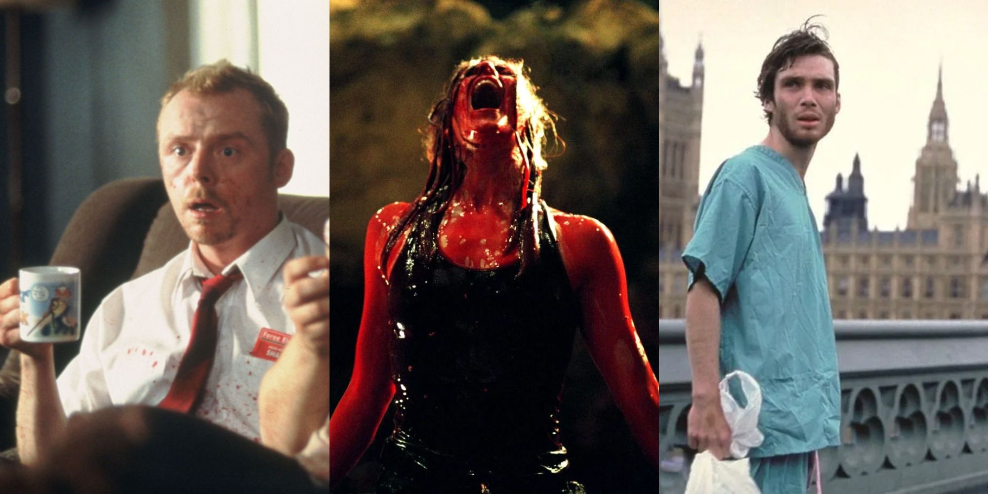 Shaun of the Dead, The Descent, and 28 Days Later