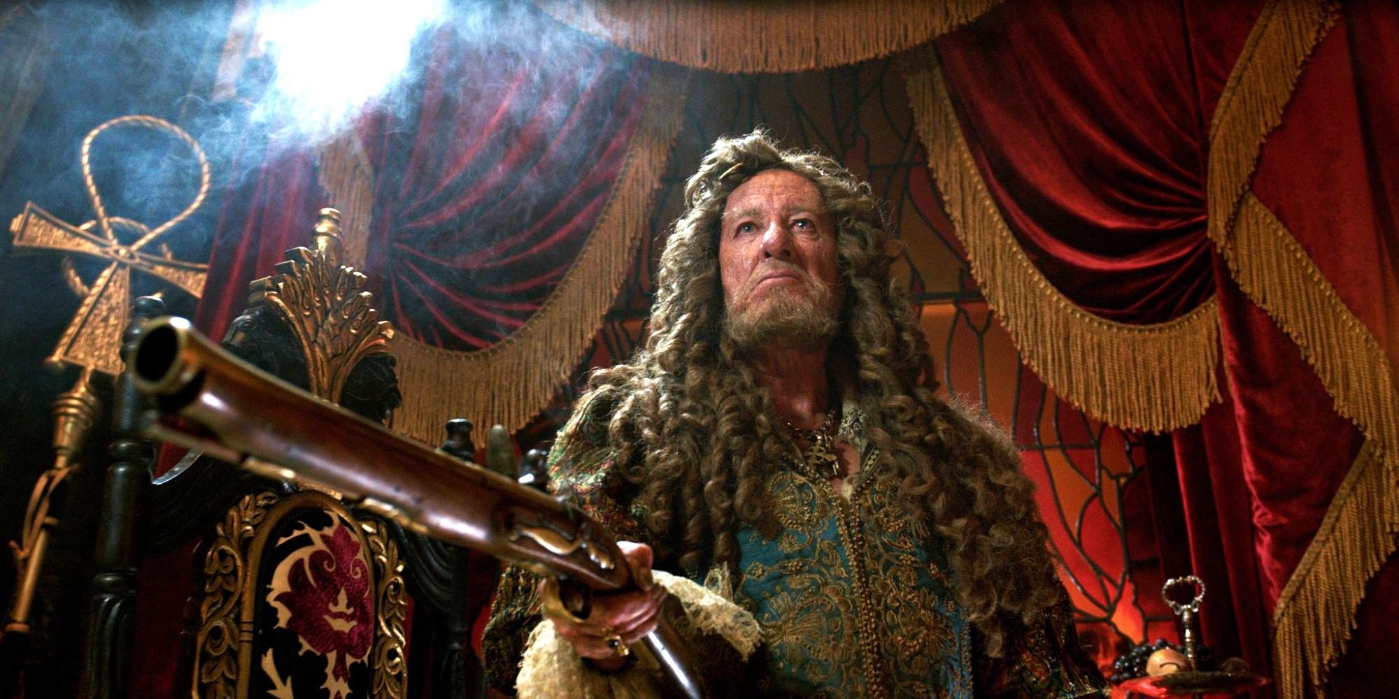Captain Hector Barbossa in Pirates of the Caribbean 6