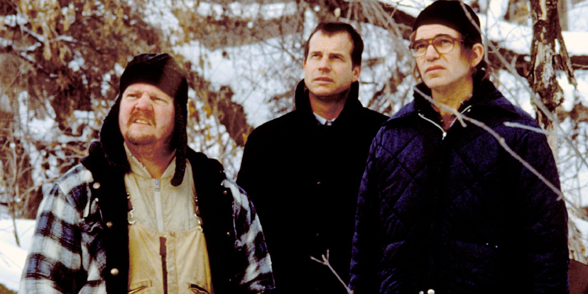 Bill Paxton, Billy Bob Thornton, and Brent Briscoe in A Simple Plan