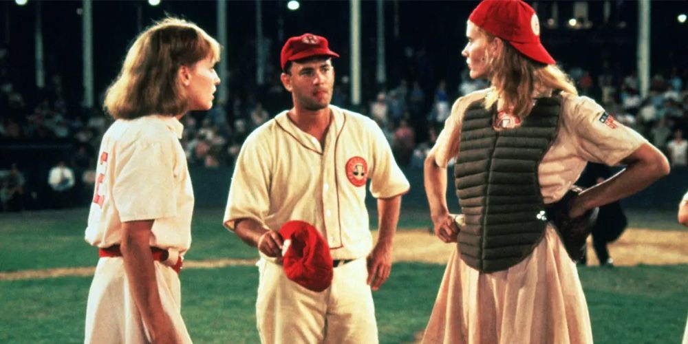 Lori Petty, Tom Hanks, and Geena Davis in A League of their Own