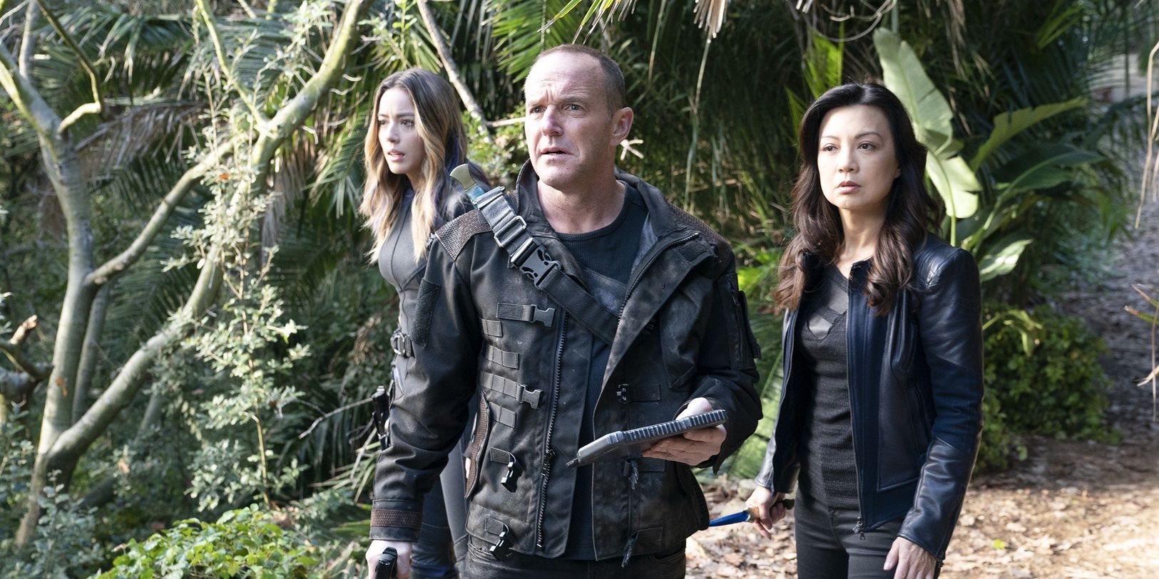 Ming-Na Wen, Clark Gregg and Chloe Bennet in 'Agents of S.H.I.E.L.D.'