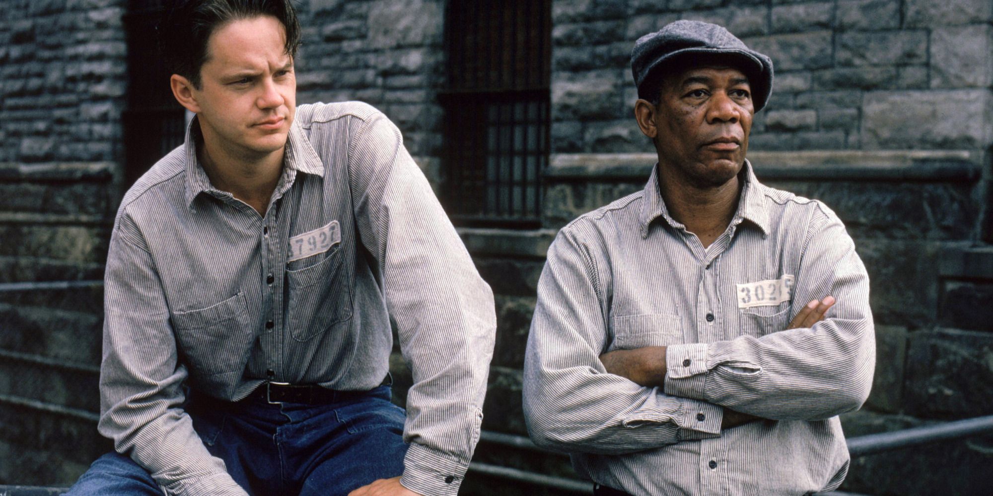 Andy and Red from "The Shawshank Redemption", looking at the horizon