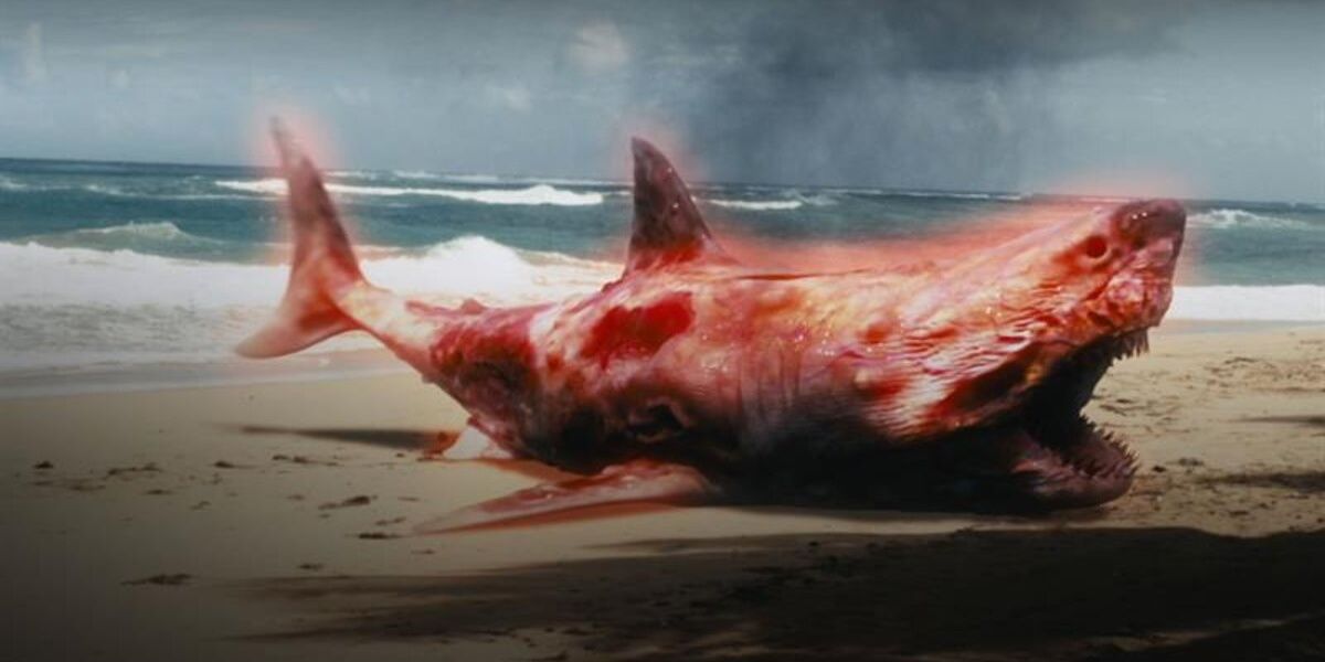 Atomic Shark Shark burning from radiation Cropped