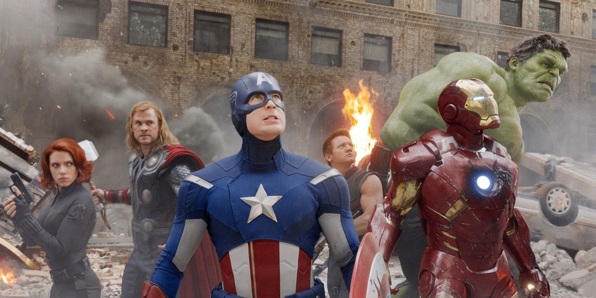 The Avengers assemble in New York City in 2012 Avengers