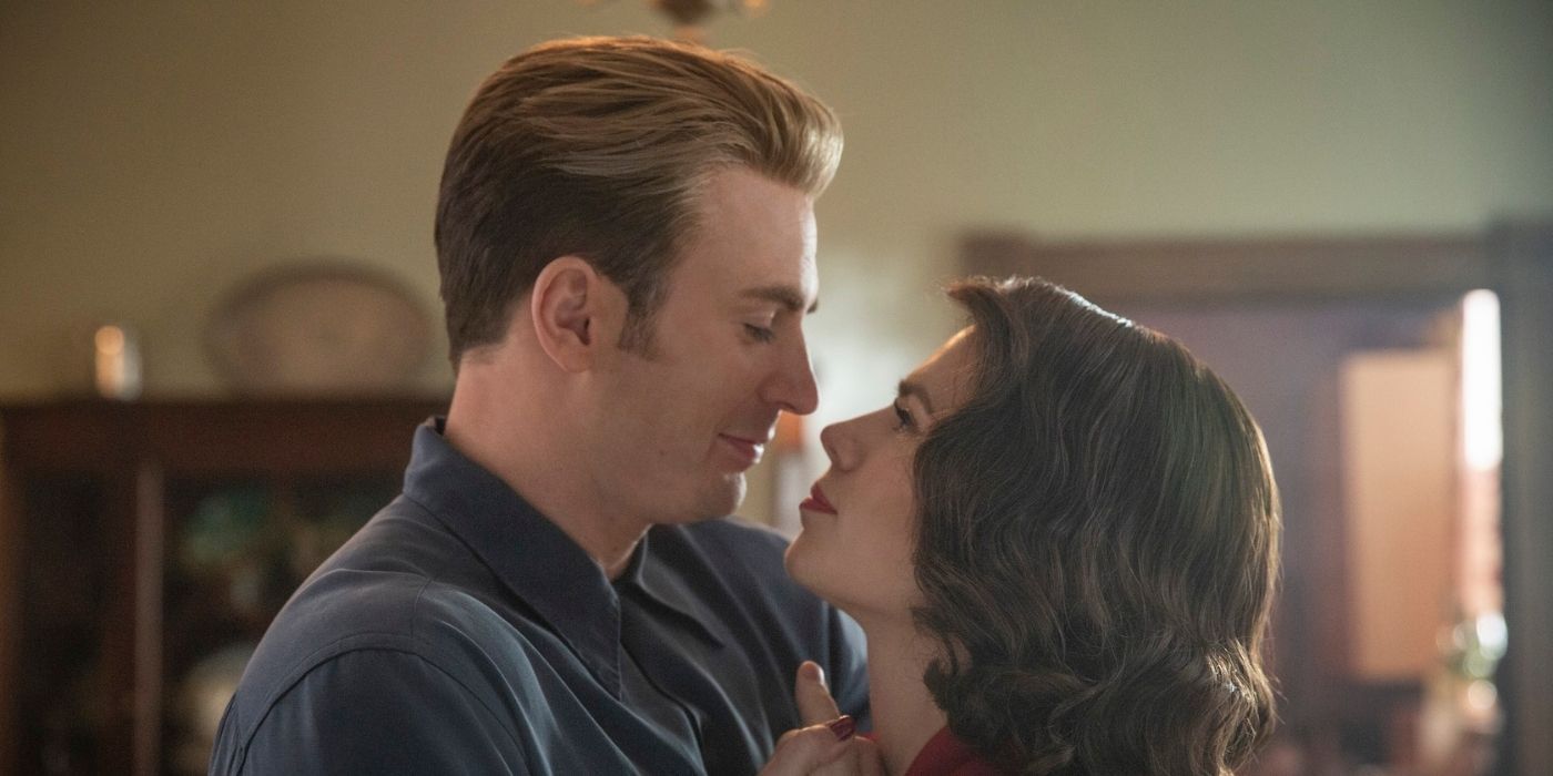Chris Evans and Hayley Atwell in Avengers Endgame