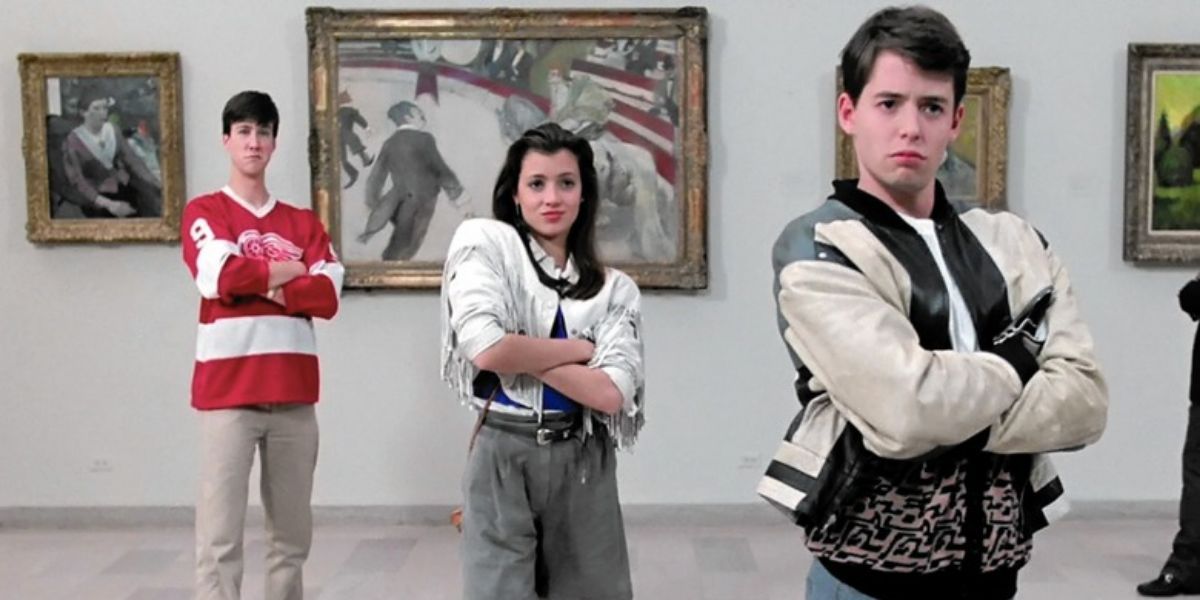 Alan Ruck, Mia Sara e Matthew Broderick em Ferris Bueller's Day Off