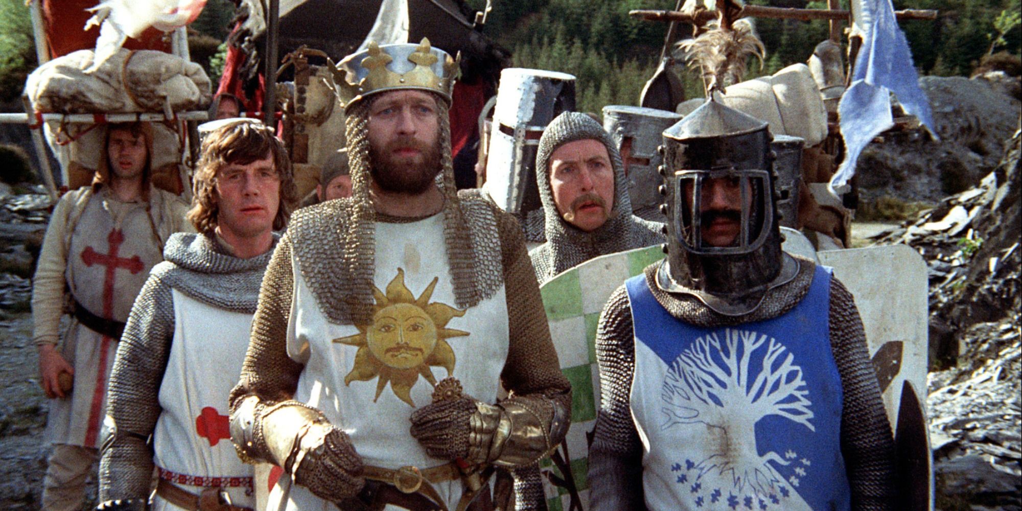 A bunch of knights from Monty Python and the Holy Grail