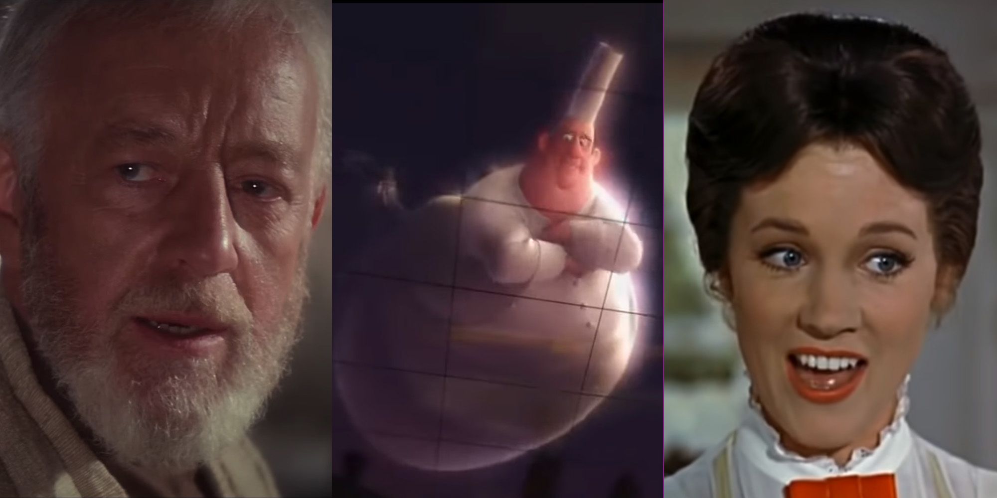 Obi-Wan Kenobi (Alec Guinness), Chef Gusteau, Marry Poppins (Julie Andrews)