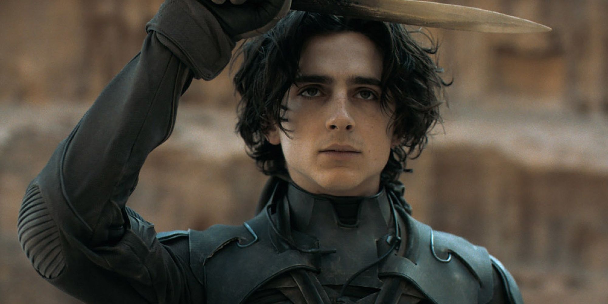 Paul Atreides, played by Timothee Chalamet, is getting ready for fight in Dune