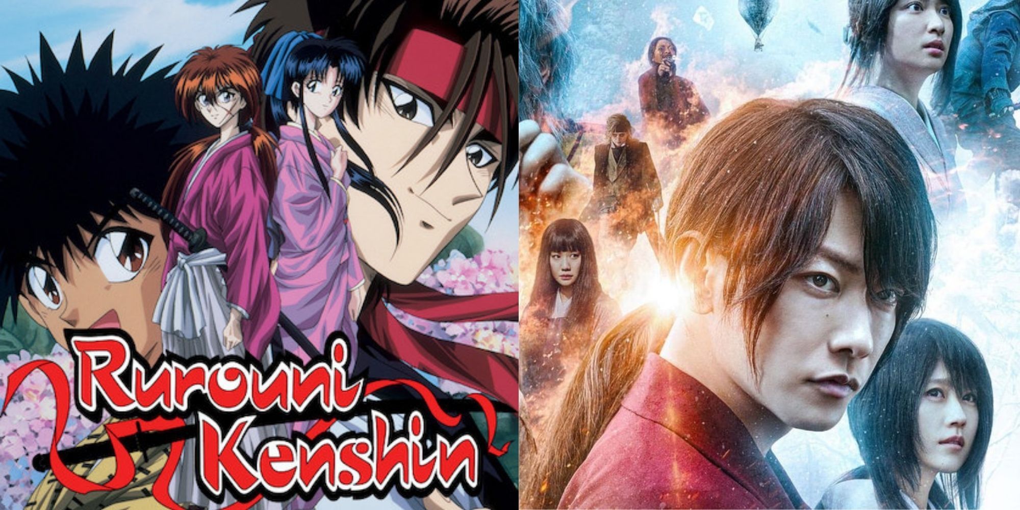 Rurouni Kenshin anime and live-action poster
