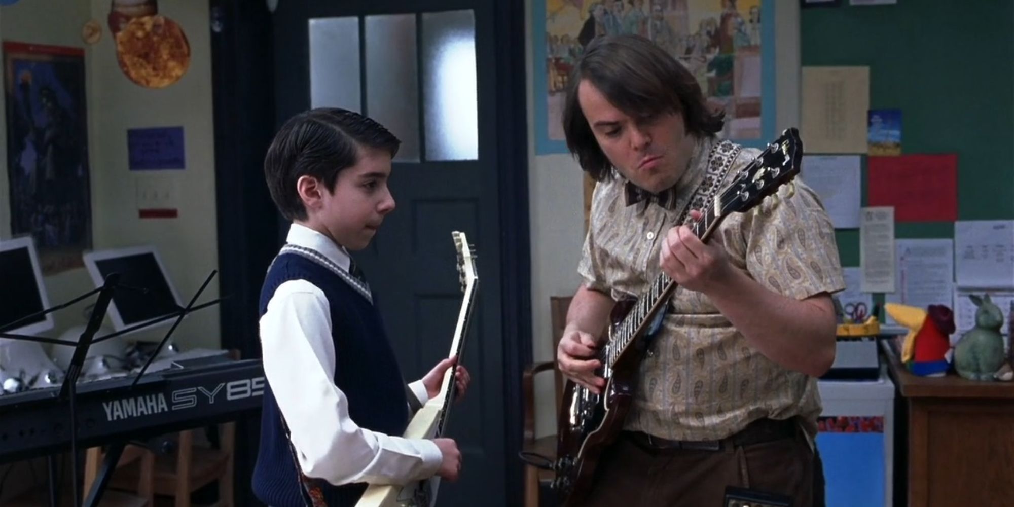 Jack Black teaches Zack in 'School of Rock'