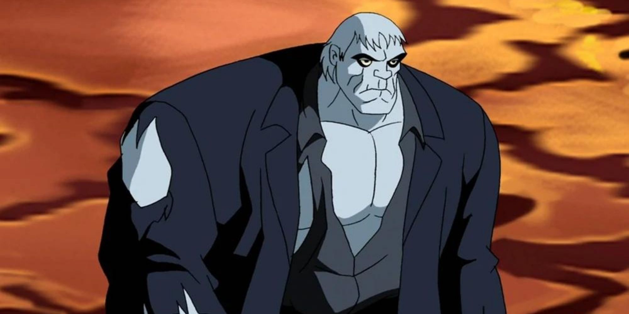 Batman villain Solomon Grundy animated looking onward